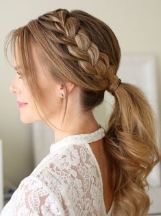 Long Hair Ideas to See Before You Go Short Festive Hairstyles, Simple Elegant Hairstyles, Easy Formal Hairstyles, Lazy Girl Hairstyles, Simple Prom Hair, Prom Hairstyles For Long Hair, Cool Braid Hairstyles, Long Hair Updo, Christmas Hairstyles