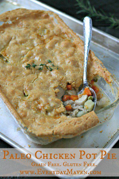 I can taste this already... but it will have to wait until next week. Paleo Chicken Pot Pie from www.EverydayMaven.com Paleo Pot Pie, Gluten Free Chicken Pot Pie, Paleo Chicken Pot Pie, Paleo Snack, Paleo Main Dishes, This Is Your Life, Paleo Chicken, Grain Free Recipes, Paleo Dinner