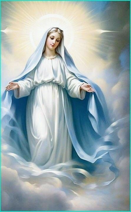 Mother Mary Wallpaper, Immaculate Mary, Virgin Mary Picture, Mary Jesus Mother, Mother Mary Pictures, Holy Holy, Jesus Mother, Virgin Mary Art, Mother Mary Images