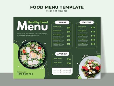 Premium Vector | Healthy food menu template for vegetarian restaurant Healthy Food Menu, Food Menu Template, Healthy Menu, Vegetarian Restaurant, Cafe Menu, Food And Beverage, Logo Restaurant, Menu Template, Menu Restaurant