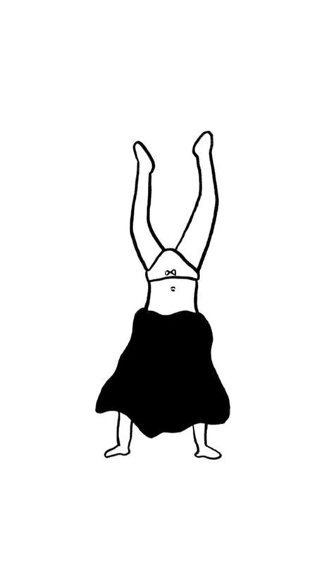 Minimal Handstand Drawing Wallpaper People Illustration Simple, Doodles Ideas, 심플한 그림, 달력 디자인, Minimalist Drawing, Drawing Simple, Little Doodles, 캐릭터 드로잉, Art Flowers