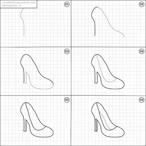 How to draw high heels. Random Things To Draw, Drawing High Heels, Doodle Art Journals, Fashion Drawing Tutorial, Simple Line Drawings, Things To Draw, Pencil Art Drawings, Art Drawings Sketches Creative, Bullet Journal Doodles