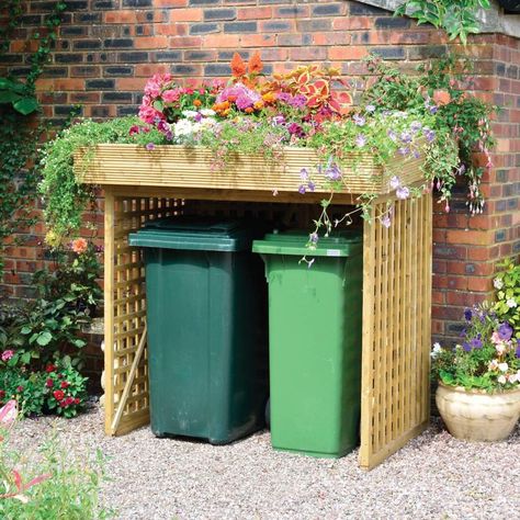 Wheelie Bin Storage, Bin Storage, Bin Store, Shed Plans, Garden Storage, Back Garden, Small Gardens, Diy Garden Decor, Garden Shed