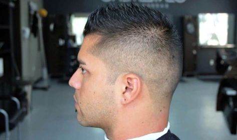 45 Short Faux Hawk Hairstyles That Are Trending Like Crazy High Top Fade Haircut, Short Faux Hawk, Top Fade Haircut, Fohawk Haircut, Military Haircuts Men, Haircuts For Receding Hairline, Types Of Fade Haircut, High Fade Haircut, Military Haircut