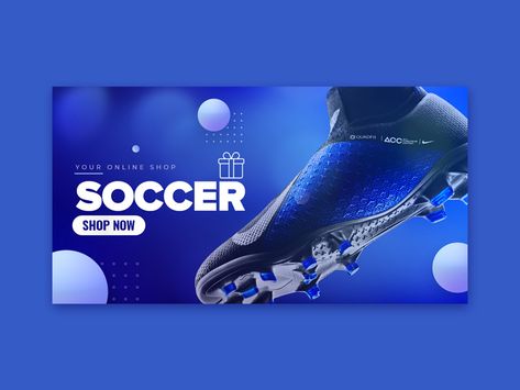 Soccer Banner Design by Banner Bazaar on Dribbble Soccer Banner Design, Soccer Banner, Soccer Inspiration, Soccer Shop, Ad Creative, Graphic Elements, Saint Charles, Winter Olympics, Show And Tell