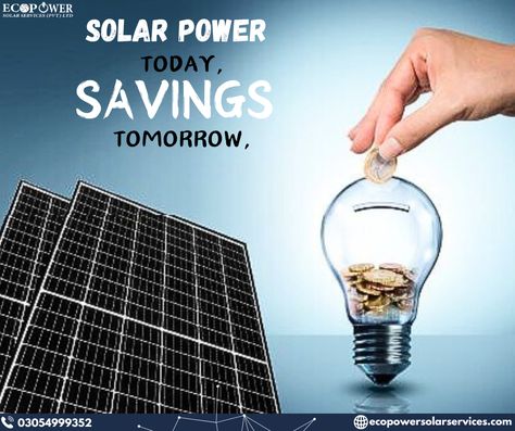 🌞 Switch to Solar Power Today, Save for Tomorrow! 🌞 Why wait? Start generating savings with solar energy. Make a smart investment now for a sustainable and cost-effective future! ⚡💰  Contact us today to learn more about how you can save on your energy bills! 📞0305-4999352 💻 www.ecopowersolarservices.com  #SolarEnergy #GoGreen #SaveMoney #EcoPower #SolarSavings #RenewableEnergy #CleanEnergy Solar Energy Poster, Solar Panel Roof Design, Juice Poster, Solar Energy Design, Renewable Energy Resources, House Lifestyle, Education Banner, Solar Panels Roof, Real Estate Marketing Design