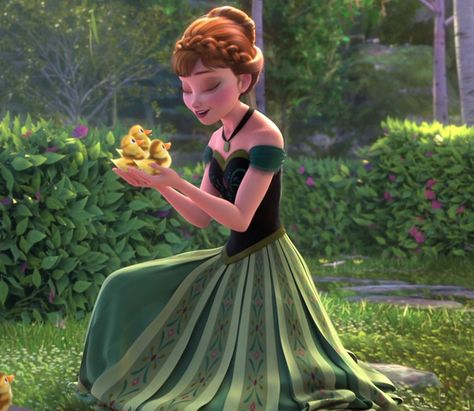 Oh, right there. Yes. | A Definitive Ranking Of 72 Disney Princess Outfits Frozen Coronation, Anna Coronation Dress, Anna Coronation, Princess Anna Frozen, Coronation Dress, Easter Dresses For Toddlers, Disney Princess Outfits, Anna Disney, Green Characters