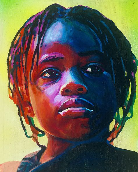 Art, Fine Art, Portrait, Acrylic, Spray Paint, Oakland Spray Paint Portrait, Paint Portrait, Acrylic Spray Paint, Black Art Painting, Art Face, Girls Art, Painting Art Lesson, Funny Drawings, Art Lesson