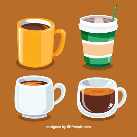 Coffee Cup Illustration Drawings, Cup Of Coffee Vector, Mug Drawing Reference, Cappuccino Illustration, Mug Reference, Coffee Mug Vector, Cup Of Coffee Illustration, Coffee Mug Illustration, Coffee Cup Vector