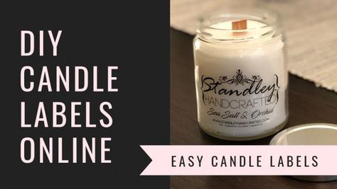 How To Make Your Own Product Labels – Indie Crafts Indie Crafts, Soy Candles Labels, Diy Candle Labels, Diy Candles Easy, Candle Labels Design, Indie Craft, Diy Labels, Easy Candles, How To Make Labels