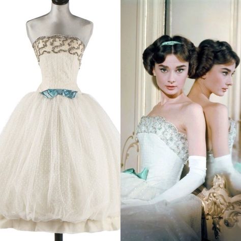 Audrey Hepburn dress Givenchy Love In The Afternoon, Chanel Oberlin, Billy Wilder, Regency Fashion, Purple Rain, Audrey Hepburn, Types Of Fashion Styles, Old Hollywood, Ball Gown