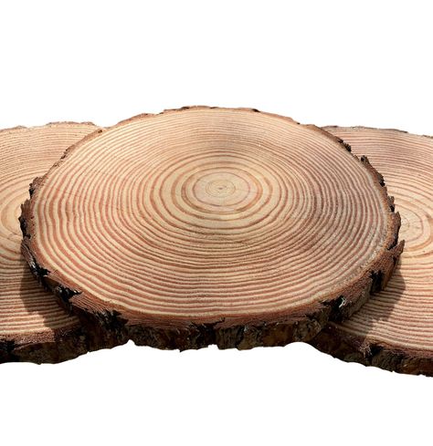 PRICES MAY VARY. Made in USA Kiln-dried Sustainable Guaranteed 9"+ We Proudly Plant Over 10,000 Trees Per Year in the U.S. Discover the charm of nature with our set of 16 rustic wood slices, each piece uniquely preserving the natural saw marks that narrate the story of its origin. Crafted with care and precision right here in the USA, these slices offer a natural and authentic touch to your decor, serving as the perfect base for your creative projects or as distinctive standalone pieces that cel Disc Ornaments Diy, Centerpieces Wood Slice, Wood Slices For Centerpieces, Wood Slice Centerpiece, Safari Centerpieces, Woodland Centerpiece, Wood Slice Centerpieces, Large Wood Slices, Diy Woodland