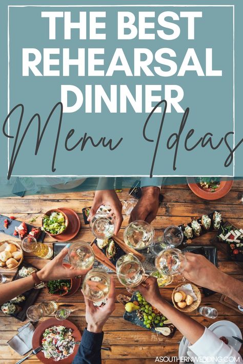 Plan the best rehearsal dinner menu with these rehearsal dinner ideas! Whether you're renting out a ballroom or planning a backyard rehearsal dinner, these rehearsal dinner menu ideas are delicious and fun! #rehearsaldinner #rehearsaldinnerideas #weddingdinnerideas #rehearsaldinnermenu #rehearsaldinnermenuideas #backyardwedding #backyardrehearsaldinner #rehearsaldinnerdecor #rehearsaldinnerthemes #rehearsaldinnerdecorations #champagnewall #dessertbar #donutwall Wedding Rehearsal Dinner Ideas Food Low Country Boil, Seafood Rehearsal Dinner, Rehearsal Dinner Food Ideas Buffet, Diy Rehearsal Dinner Food, Rehearsal Dinner Meal Ideas, Rehersal Dinner Meal Ideas, Rehearsal Party Ideas, Dessert For Rehearsal Dinner, Rehearsal Dinner Menu Ideas Food