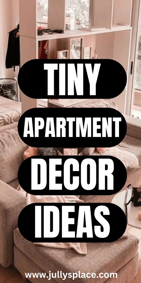 Tiny apartment decor ideas How To Decorate A Small Apartment Ideas, Beautiful Small Apartments, Styling A One Bedroom Apartment, Efficiency Apartment, Small Basement Apartment Decor, Small Cozy Corner Ideas, Micro Apartment Ideas Small Living, Decorating Ideas For Small Apartments, Small Living Space