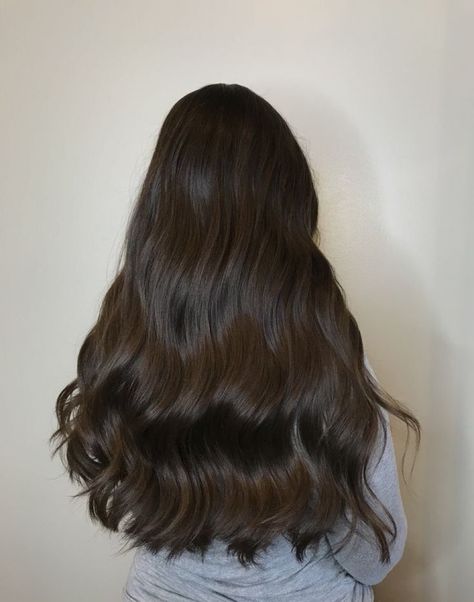 Really Dark Brown Hair, Cool Chocolate Brown Hair, Best Fall Hair Colors, Espresso Hair Color, Coffee Brown Hair, Pelo Cafe, Coffee Hair, Chocolate Brown Hair Color, Brown Hair Looks