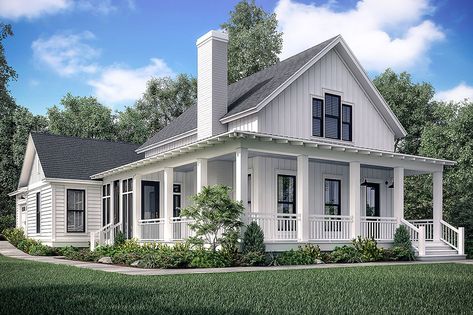 Farmhouse Style House Plan - 4 Beds 3 Baths 2510 Sq/Ft Plan #1067-5 - Houseplans.com Farmhouse Style House Plans, Craftsman Style Homes, Craftsman Style House Plans, Farmhouse House, House Plans Farmhouse, Modern Farmhouse Plans, Craftsman House Plans, Cottage House Plans, The Farmhouse