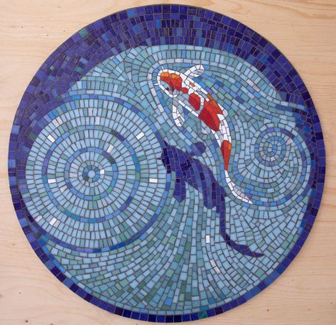 Mosaic Birdbath, Carpe Koi, Mosaic Tile Art, Drawing Course, Graphic Design Course, Logo Design Process, Mosaic Pieces, Craft Area, Mosaic Artwork