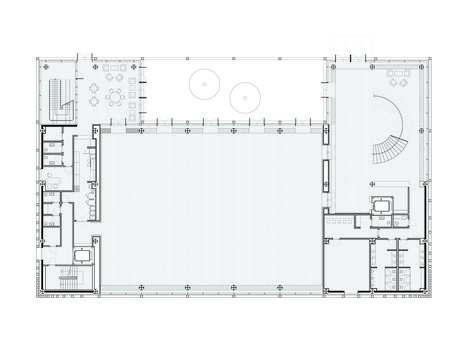 Gallery of Samsun Multipurpose Hall / CAA.Studio - 23 Community Hall Design, Community Hall Plan, Multi Purpose Hall Plan, Multipurpose Hall Plan Layout, Conference Hall Plan, Multipurpose Hall Architecture, Exhibition Hall Floor Plan, Lobby Plan, Municipal Hall Floor Plan