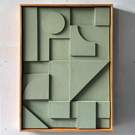 💚 . Composition088 88x63cm Mixed media on wooden panel Dark wood frame . This one is available via @cca_gallery in their current show ‘Abstract’ if you are in Cambridge do take a look, some wonderful artworks and artists involved. . . . . . . . #sculpture #wallmountedsculpture #artist #artcollector #modernart #scandinaviandesign #paperart #contemporaryart #papercraft #midcenturyinspired #contemporarysculpture #minimalabstract #midcentury #constructedpainting #designinterior #graphicdesign #i... Wood Frame Ideas, Wall Frames Ideas, Scrapbook Paper Canvas, Artistic Composition, Abstract Gallery Wall, Waste Art, Dark Wood Frame, Paper Architecture, Dark Panels