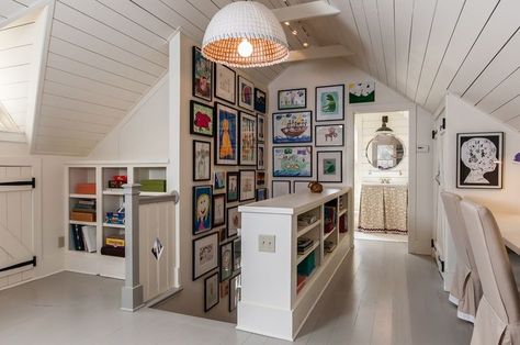 Attic Storage Ideas | ... Storage Ideas | Attic playroom and art wall | Home/Studio/Storage Cottage Attic, Attic Bar, Bathroom Attic, Knee Walls, Attic Office, Attic Renovation Ideas, Finished Attic, Attic Playroom, Attic Loft