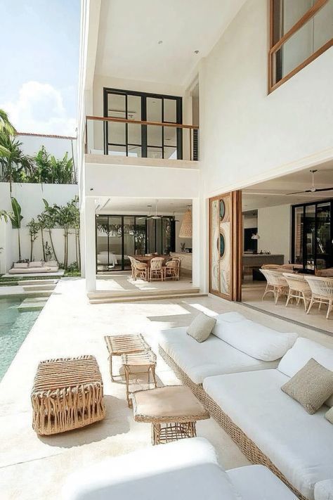 Mexican Beach House, Canggu Villa, Bali Jungle, Bali Luxury Villas, Ubud Villas, Bali Luxury, Bali Style Home, Zen House, Bali Villa