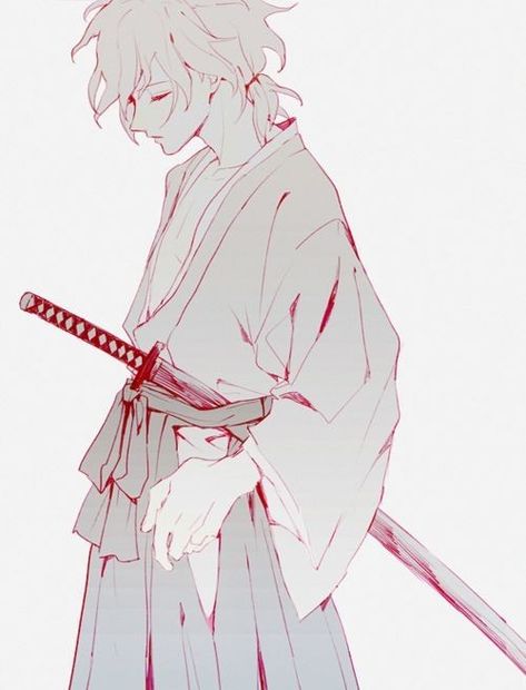 Samurai Drawing, Poses Anime, Samurai Anime, Drawing Faces, Samurai Art, 캐릭터 드로잉, Poses References, Digital Painting Tutorials, 영감을 주는 캐릭터