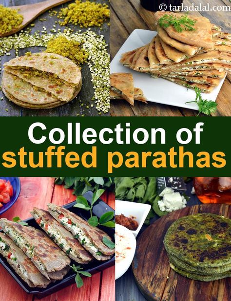 Veg Paratha Recipe, Stuffed Paratha Recipe, Parathas Recipes, Stuffed Cauliflower, Gobi Paratha Recipes, Puran Poli Recipes, Gol Gappe, Cheese Paratha, Indian Lunch Box