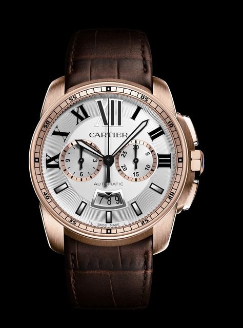 Introduced at SIHH 2013, the Calibre de Cartier Chronograph boasts an Impressive New In-House Movement. Horology Design, Cartier Calibre, Breitling Watches, Cartier Panthere, Cartier Santos, Expensive Watches, Cartier Watch, Big News, Beautiful Watches