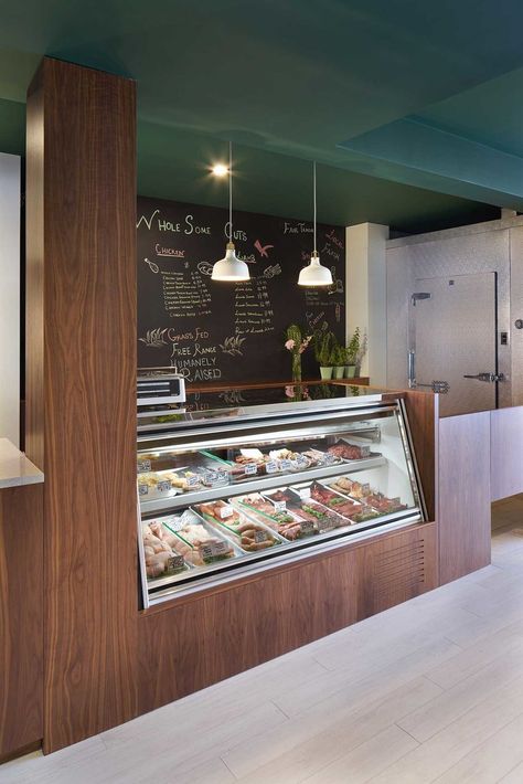 Fresh Chicken Shop Design Ideas, Charcuterie Shop Design, Butcher Shop Design Interiors, Butchery Ideas, Butcher Shop Design, Butchery Design, Local Butcher Shop, Carnicerias Ideas, Meat Store