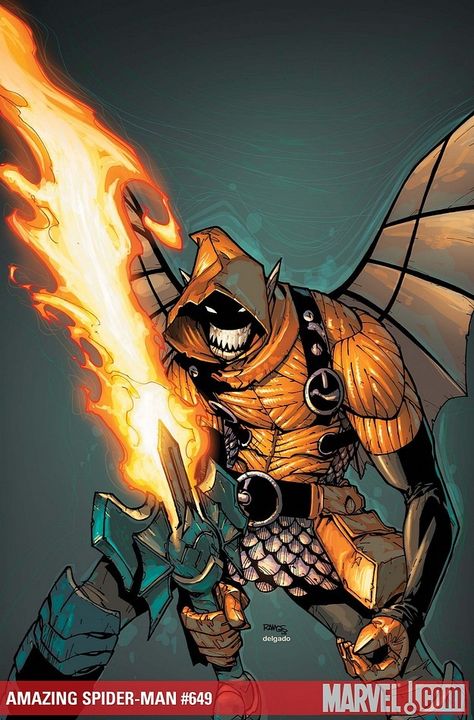 Daniel Kingsley/Hobgoblin VII/Powers-Enhanced Physical Abilities, Goblin Themed Weapons Hobgoblin Marvel, Comic Villains, Marvel Villains, Green Goblin, Marvel Comics Art, Super Villains, Spiderman Art, Comic Book Artists, Comic Book Characters