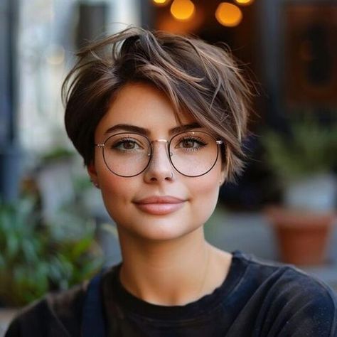 Pixie Haircut for Round Faces with Bangs: A Trendsetting Guide Pixy Cut On Round Face, Pixie Cut Thick Hair Round Face, Pixie Cuts For Round Faces Plus Size, Pixie With Bangs Round Face, Pixie Haircut Oval Face, Round Face Pixie Haircut, Shaggy Pixie Cuts Round Face, Pixie For Round Face, Pixie Round Face