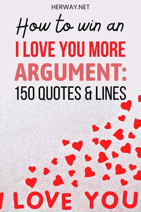 How to win an I love you more argument when you love your partner more than you can say? These one-liners and love quotes will give you the upper hand. Romantic One Liners, Love You More Quotes, Quotes Lines, Love Your Partner, I Live You, One Liner Quotes, I Love You Too, First Love Quotes, Love You Too