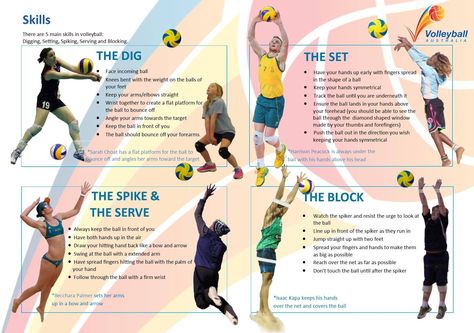 Volleyball Skills | Volleyball skills model provided by Volleyball Australia #volleyballskilldefinition #demovolleyballskills Get Better At Volleyball, Tennis Problems, Volleyball Dig, Volleyball Rules, Volleyball Serve, Volleyball Conditioning, Volleyball Tryouts, Volleyball Positions, Volleyball Memes