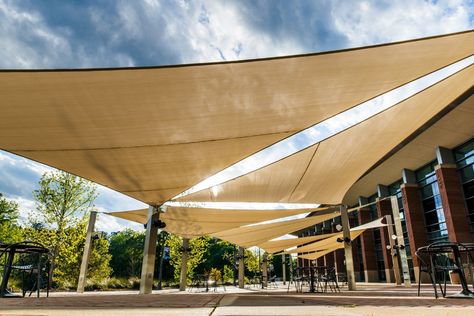 Gallery of Shade Structures for Outdoor Spaces: 6 Tips to Incorporate Into Your Next Project - 1 Casa Container, Container Shop, Shade Structure, Outdoor Restaurant, Shade Sail, Structure Design, Roof Design, Sun Shade, Outdoor Shade