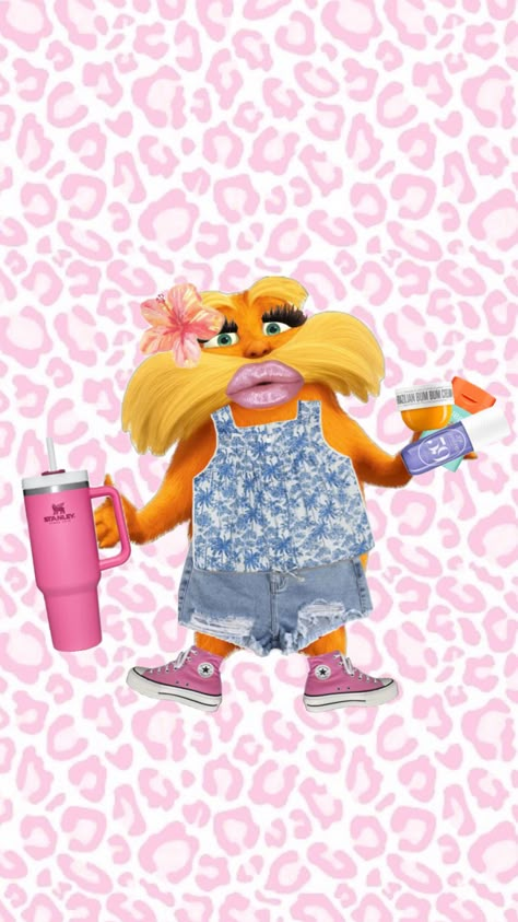 PREPPY LORAX!!!!!🧡🧡🧡🧡🩷🩷🩷🩷👗👗👗👗#lorax #preppy #preppylorax #beauty #wallpaper #thelorax Cringe Background, Preppy Lorax Picture, Preppy Lorax Wallpaper, Wallpaper Backgrounds Preppy, Lorax Preppy, Backgrounds Preppy, Preppy Wallpaper Ipad, Lorax Wallpaper, Preppy Summer Wallpaper