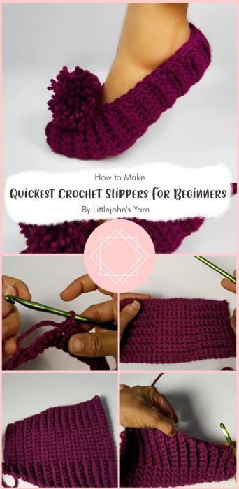 Crochet Slippers For Beginners, Crochet House Slippers, Crochet Slippers Adult Free Pattern, Crochet Ballet, Pretty Slippers, Diy Crochet Slippers, Easy Crochet Slippers, Crochet Slipper, Pom Pom Slippers