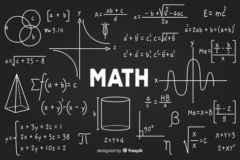 Cartoon math concept background | Free Vector Math Vector, Differential Calculus, Math Wallpaper, Math Design, Number Theory, E Mc2, Math Art, Mental Math, Free Math