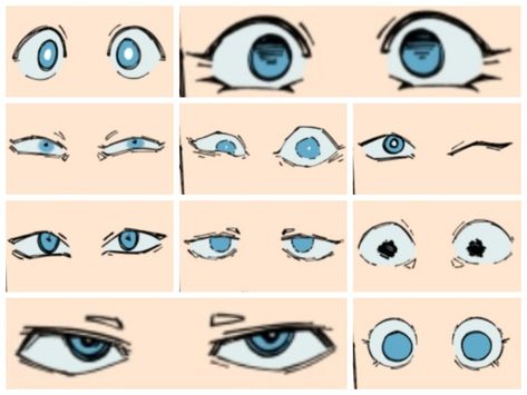 Stylized Eyes Drawing, Squinting Eyes Drawing, Stylized Eyes, Drawn Eyes, Anatomy Tips, Eye Aesthetic, Eye Reference, Teacher Art, Droopy Eyes