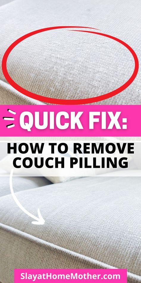 How To Remove Pilling, How To Remove Lint, Couch Stains, Clean Sofa Fabric, Fix Sagging Couch, Couch Material, Couch Repair, Cleaning Furniture, Microfiber Couch