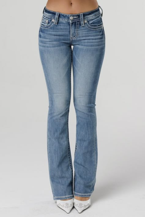 Shop Bootcut Jeans for women at Miss Me. Find versatile bootcut denim styles in black, white, slim, stretch, ripped, distressed - and much much more! Enjoy Free Continental US Shipping on orders $200+ Midrise Jeans Women, Low Rise Jeans Miss Me, Bootcut Low Rise Jeans, Flared Jeans Aesthetic, Women’s Jeans, Low Rose Jeans, Low Rise Jeans Y2k, Outfit Basics, Low Waist Bootcut Jeans