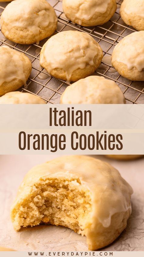 These easy-to-make Italian Orange Drop Cookies with orange zest and olive oil are so flavorful! They have a soft and chewy texture with a moist crumb and the perfect orange glaze on top.