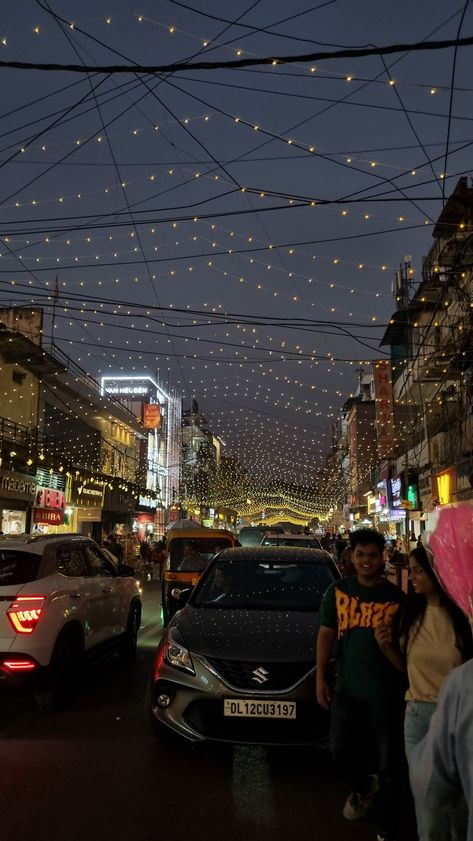 Diwali lights in the market Diwali Market Aesthetic, Delhi Asthetic Picture, Diwali Asthetic Picture, Diwali Aesthetic Pictures, Diwali In Delhi, Delhi Snaps, Diwali Snap, Ayodhya Diwali, Delhi Aesthetic