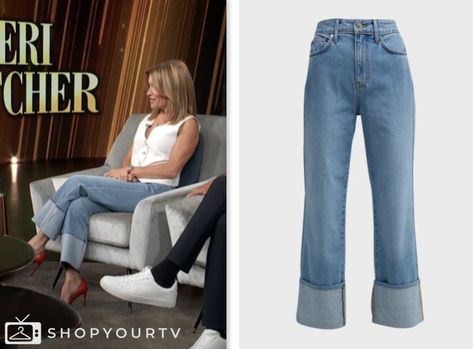 Access Daily: June 2024 Kit Hoover's Rolled Cuff Denim Jeans Selvedge Wide-leg Jeans In Rigid Denim, Denim Blue Pre-washed Wide Leg Jeans, Cuffed Denim Jeans, Escape The Night, Downward Dog, Dallas Cowboys Cheerleaders, 90 Day Fiance, Brooklyn Nine Nine, Eva Longoria