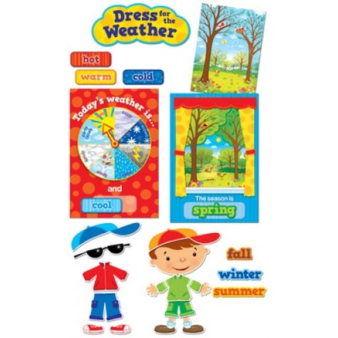 Dress for the Weather Bulletin Board Set, CTP1640