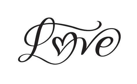 Vector handwritten laser cut calligraphy... | Premium Vector #Freepik #vector #love-quotes #love-lettering #love-typography #cursive Love In Cursive, Valentines Day Romantic, Free Fonts For Cricut, Valentine Font, Text Love, Lettering Styles Alphabet, Heart Type, Heart Font, Calligraphy Text