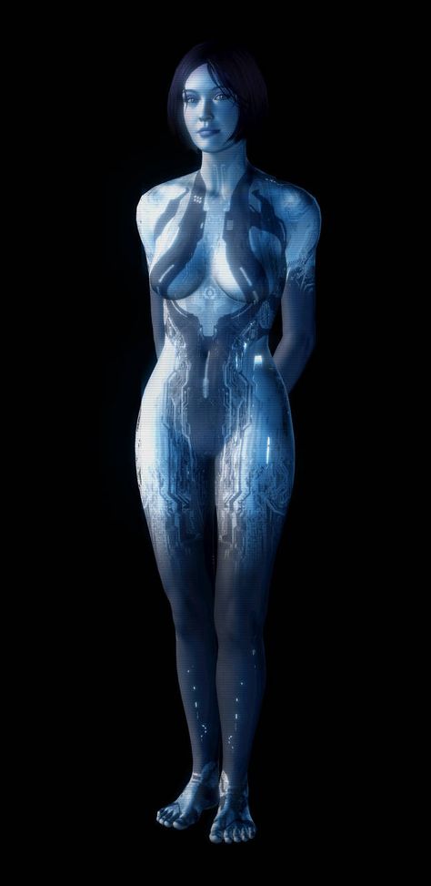 Cortana Halo Fan Art, Future Distopia, Halo Female, Halo 4 Cortana, Cortana Cosplay, Halo Drawings, Genshin Anime, Halo Tattoo, Cortana Halo