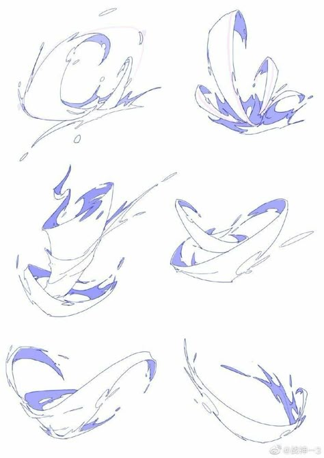 Special Effects Drawing, Magic Drawing Reference, Bounce Drawing, Anime Effects, Explosion Drawing, Water Reference, How To Draw Water, Kartu Pokemon, Super Powers Art