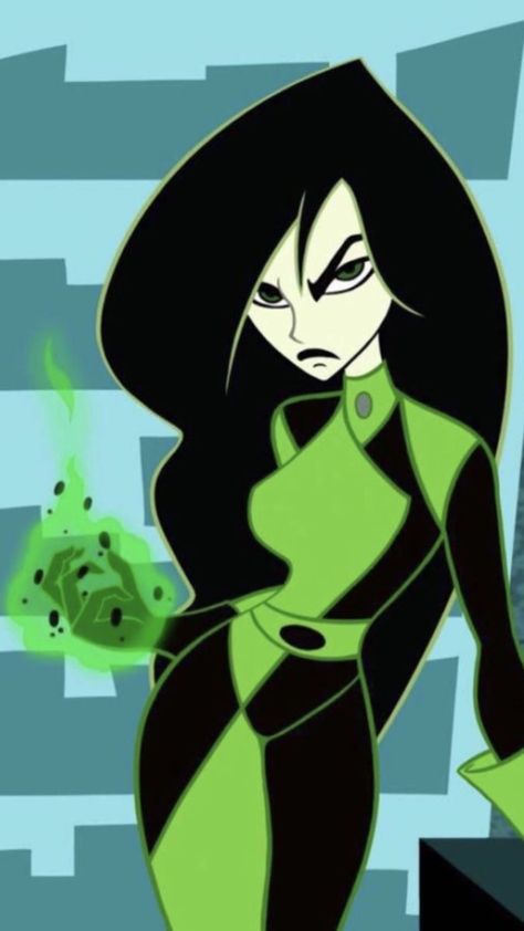 Kim Possible Characters, Hair Cartoon, Versace Gown, 2000s Cartoons, Green Characters, Kim Possible, Pinturas Disney, Fantasias Halloween, Cartoon Profile Pics