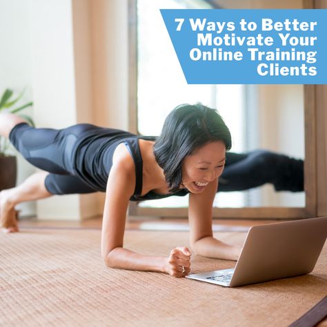 Keeping online training clients motivated can be a major challenge. How do you overcome it? Check out these 7 tips to help keep them motivated. Pilates Online, Fashion Design Inspiration, Home Workout Videos, Best At Home Workout, Online Personal Trainer, Air Squats, Home Exercise Routines, Big Muscles, Abdominal Muscles