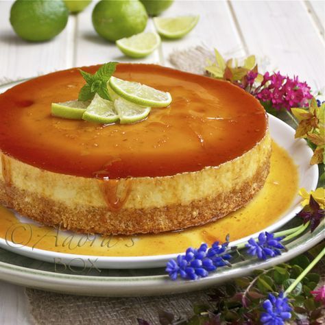 Leche Flan Cheesecake...yum I love cheesecake and flan who would have thought to combine them! Flan Cheesecake, Slice Of Cheesecake, Mousse Au Chocolat Torte, Easy Filipino Recipes, Flan Cake, Flan Recipe, Torte Cupcake, Filipino Desserts, Homemade Coffee